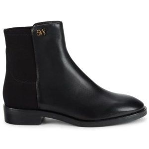 Stuart Weitzman Kye City Booties Black Leather New With Box